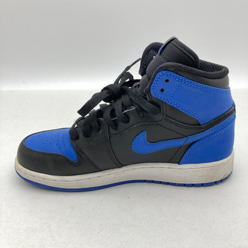 【中古品】【レディース】 NIKE ナイキ 575441-080 GS Air Jordan 1 Retro High OG エアジョーダン1 レトロ ハイ スニーカー 靴 166-260929-vt-85-fuzh サイズ：23cm カラー：ブラック/ブルー 万代Net店