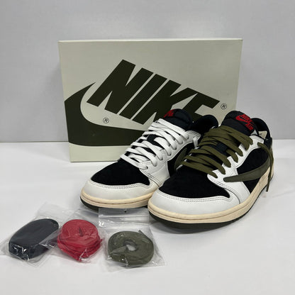 【中古品】【メンズ】 NIKE ナイキ×TRAVIS SCOTT トラヴィス・スコット DZ4137-106 AIR JORDAN 1 エアジョーダン LOW OG MEDIUM OLIVE スニーカー 160-260916-ny-10-fuzh サイズ：27.0cm カラー：オリーブ　ブラック　ホワイト 万代Net店