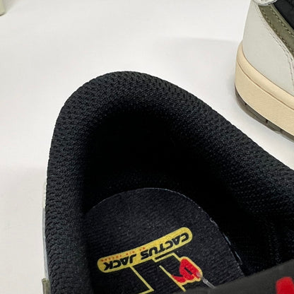 【中古品】【メンズ】 NIKE ナイキ×TRAVIS SCOTT トラヴィス・スコット DZ4137-106 AIR JORDAN 1 エアジョーダン LOW OG MEDIUM OLIVE スニーカー 160-260916-ny-10-fuzh サイズ：27.0cm カラー：オリーブ　ブラック　ホワイト 万代Net店