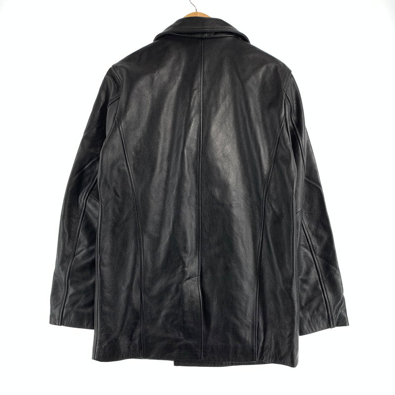【中古品】【メンズ】 BOLINI ボリーニ レザー ピーコートカウレザー 147-260831-ny-02-fuzh サイズ：48 カラー：ブラック 万代Net店