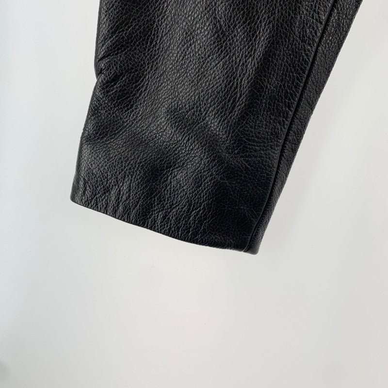 【中古品】【メンズ】 BOLINI ボリーニ レザー ピーコートカウレザー 147-260831-ny-02-fuzh サイズ：48 カラー：ブラック 万代Net店