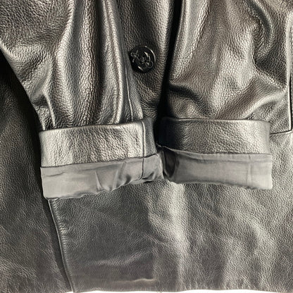 【中古品】【メンズ】 BOLINI ボリーニ レザー ピーコートカウレザー 147-260831-ny-02-fuzh サイズ：48 カラー：ブラック 万代Net店