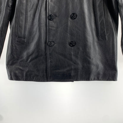 【中古品】【メンズ】 BOLINI ボリーニ レザー ピーコートカウレザー 147-260831-ny-02-fuzh サイズ：48 カラー：ブラック 万代Net店