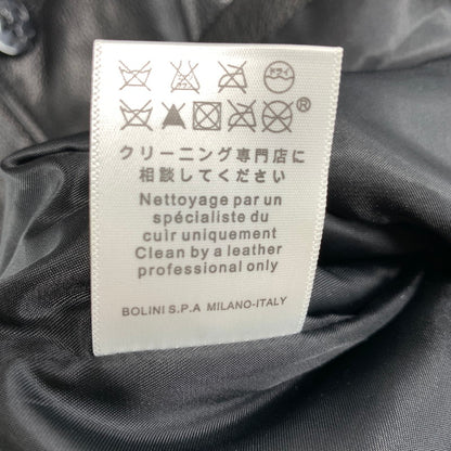 【中古品】【メンズ】 BOLINI ボリーニ レザー ピーコートカウレザー 147-260831-ny-02-fuzh サイズ：48 カラー：ブラック 万代Net店