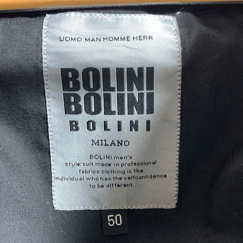 【中古品】【メンズ】 BOLINI ボリーニ レザージャケットカウレザー 147-260831-ny-01-fuzh サイズ：50 カラー：ブラック 万代Net店