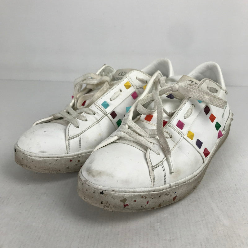 【中古品】【メンズ】 VALENTINO GARAVANI ヴァレンティノ・ガラヴァーニ SX931Y2 LOW CUT SNEAKERS マルチカラースタッズ ローカット スニーカー シューズ 靴 163-260903-mh-13-fuzh サイズ：41 カラー：ホワイト 万代Net店