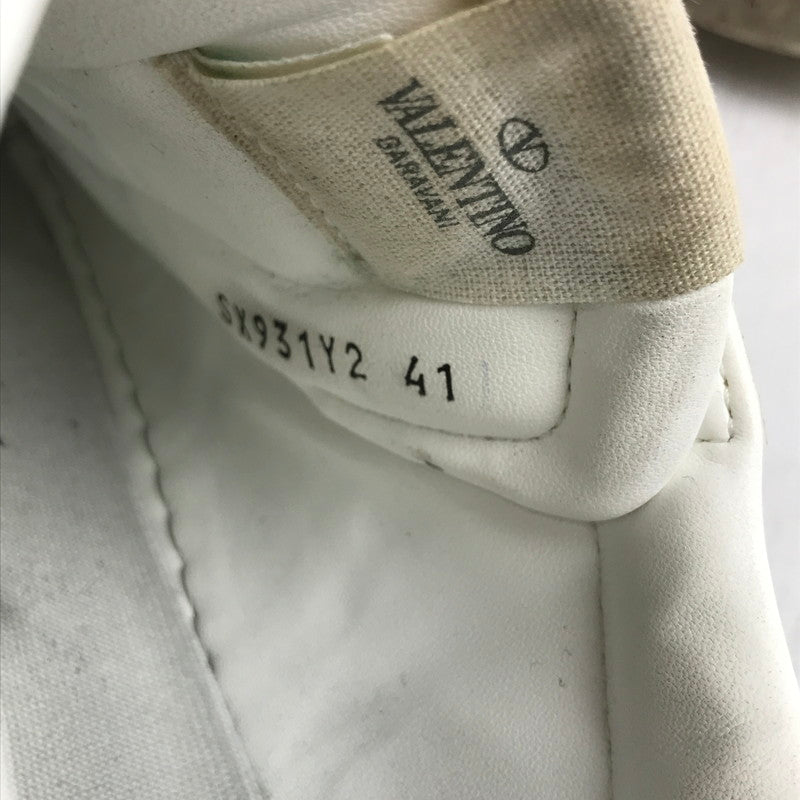 【中古品】【メンズ】 VALENTINO GARAVANI ヴァレンティノ・ガラヴァーニ SX931Y2 LOW CUT SNEAKERS マルチカラースタッズ ローカット スニーカー シューズ 靴 163-260903-mh-13-fuzh サイズ：41 カラー：ホワイト 万代Net店