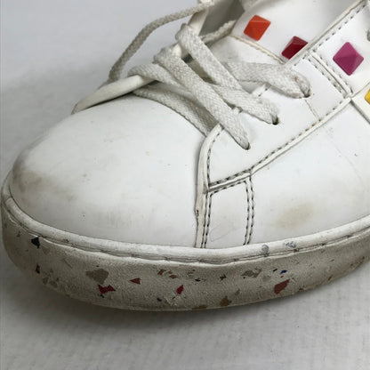 【中古品】【メンズ】 VALENTINO GARAVANI ヴァレンティノ・ガラヴァーニ SX931Y2 LOW CUT SNEAKERS マルチカラースタッズ ローカット スニーカー シューズ 靴 163-260903-mh-13-fuzh サイズ：41 カラー：ホワイト 万代Net店