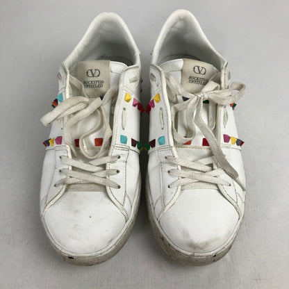 【中古品】【メンズ】 VALENTINO GARAVANI ヴァレンティノ・ガラヴァーニ SX931Y2 LOW CUT SNEAKERS マルチカラースタッズ ローカット スニーカー シューズ 靴 163-260903-mh-13-fuzh サイズ：41 カラー：ホワイト 万代Net店