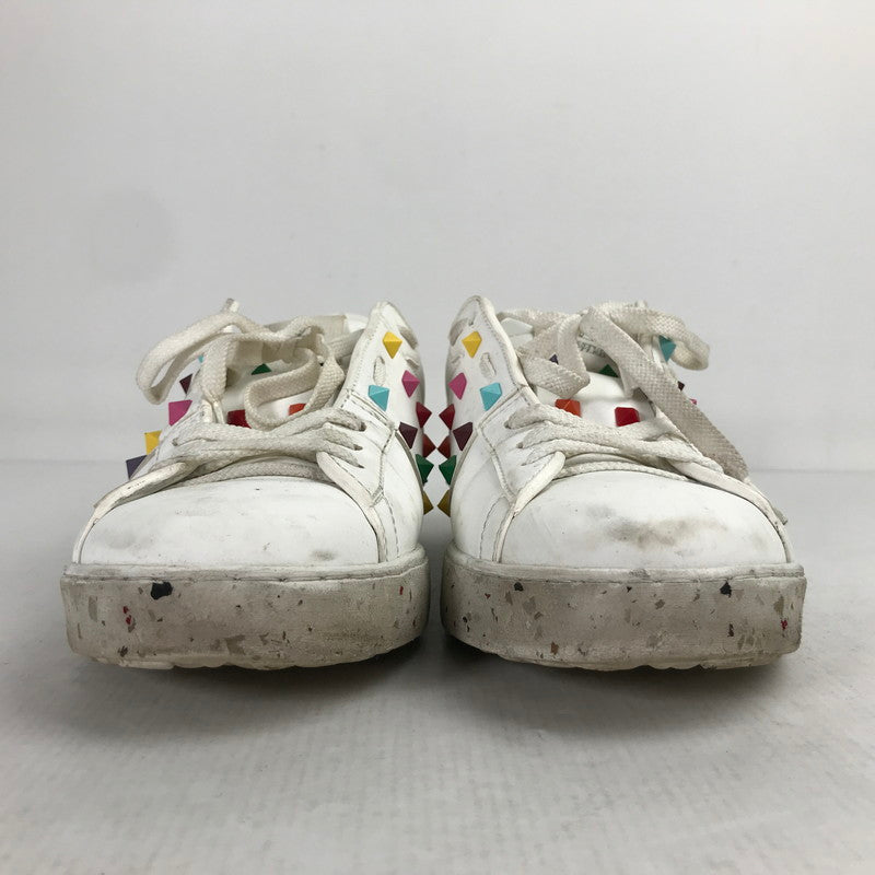【中古品】【メンズ】 VALENTINO GARAVANI ヴァレンティノ・ガラヴァーニ SX931Y2 LOW CUT SNEAKERS マルチカラースタッズ ローカット スニーカー シューズ 靴 163-260903-mh-13-fuzh サイズ：41 カラー：ホワイト 万代Net店