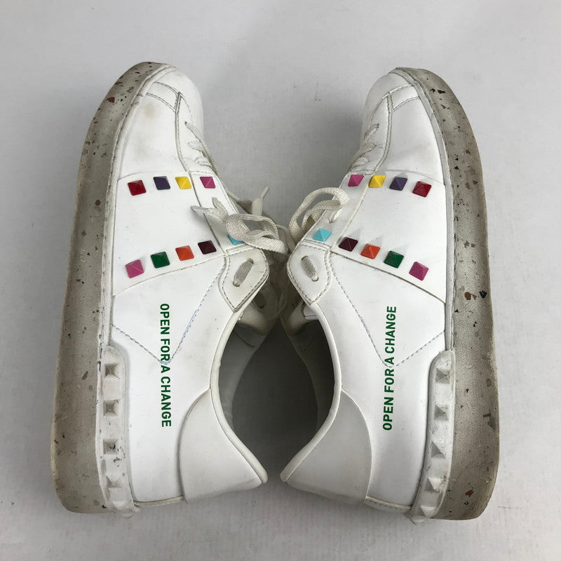【中古品】【メンズ】 VALENTINO GARAVANI ヴァレンティノ・ガラヴァーニ SX931Y2 LOW CUT SNEAKERS マルチカラースタッズ ローカット スニーカー シューズ 靴 163-260903-mh-13-fuzh サイズ：41 カラー：ホワイト 万代Net店