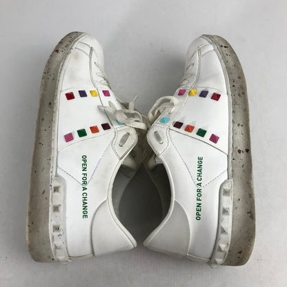 【中古品】【メンズ】 VALENTINO GARAVANI ヴァレンティノ・ガラヴァーニ SX931Y2 LOW CUT SNEAKERS マルチカラースタッズ ローカット スニーカー シューズ 靴 163-260903-mh-13-fuzh サイズ：41 カラー：ホワイト 万代Net店