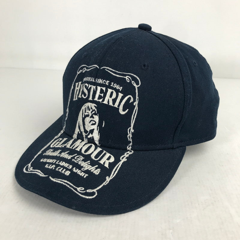 【中古品】【メンズ】 HYSTERIC GLAMOUR ヒステリックグラマー 0263QH05 HYS WHISKY CAP キャップ 帽子 185-260903-mh-06-fuzh サイズ：フリー カラー：ネイビー 万代Net店