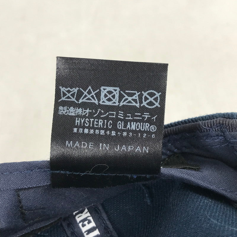 【中古品】【メンズ】 HYSTERIC GLAMOUR ヒステリックグラマー 0263QH05 HYS WHISKY CAP キャップ 帽子 185-260903-mh-06-fuzh サイズ：フリー カラー：ネイビー 万代Net店