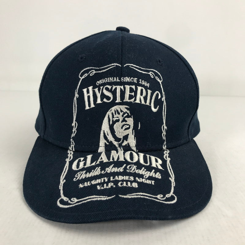 【中古品】【メンズ】 HYSTERIC GLAMOUR ヒステリックグラマー 0263QH05 HYS WHISKY CAP キャップ 帽子 185-260903-mh-06-fuzh サイズ：フリー カラー：ネイビー 万代Net店