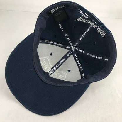 【中古品】【メンズ】 HYSTERIC GLAMOUR ヒステリックグラマー 0263QH05 HYS WHISKY CAP キャップ 帽子 185-260903-mh-06-fuzh サイズ：フリー カラー：ネイビー 万代Net店