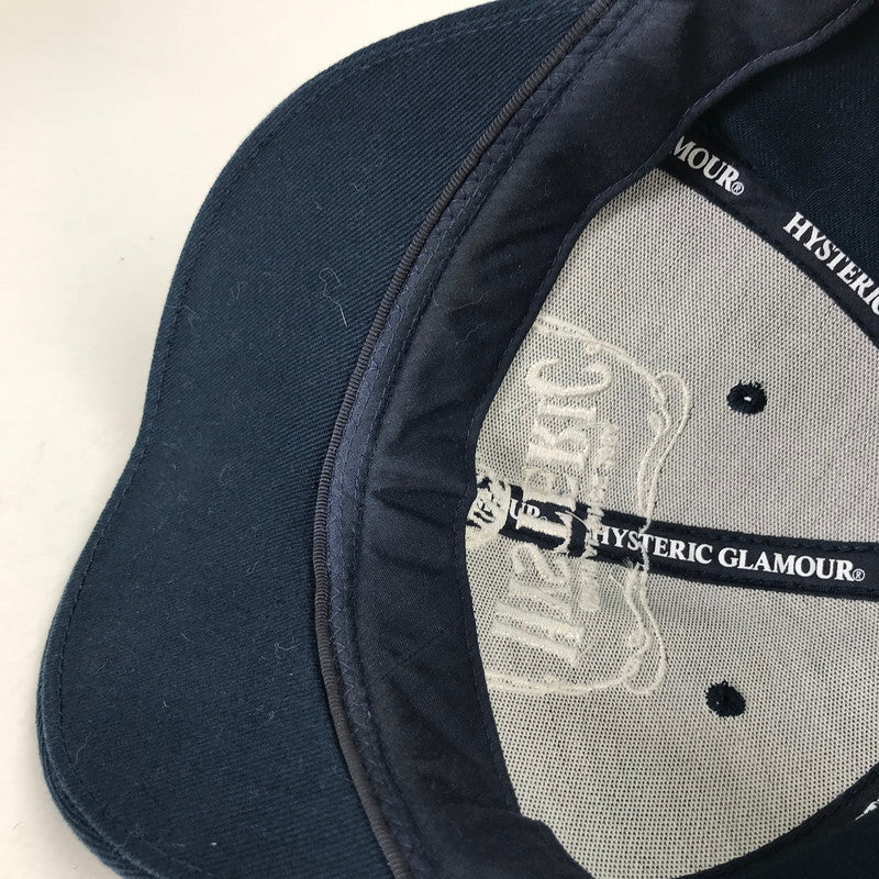【中古品】【メンズ】 HYSTERIC GLAMOUR ヒステリックグラマー 0263QH05 HYS WHISKY CAP キャップ 帽子 185-260903-mh-06-fuzh サイズ：フリー カラー：ネイビー 万代Net店