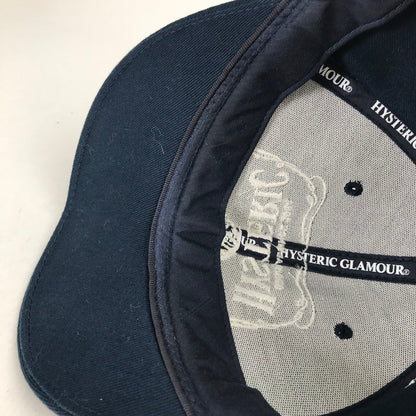 【中古品】【メンズ】 HYSTERIC GLAMOUR ヒステリックグラマー 0263QH05 HYS WHISKY CAP キャップ 帽子 185-260903-mh-06-fuzh サイズ：フリー カラー：ネイビー 万代Net店