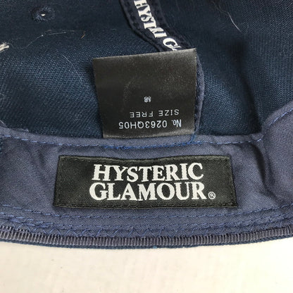 【中古品】【メンズ】 HYSTERIC GLAMOUR ヒステリックグラマー 0263QH05 HYS WHISKY CAP キャップ 帽子 185-260903-mh-06-fuzh サイズ：フリー カラー：ネイビー 万代Net店