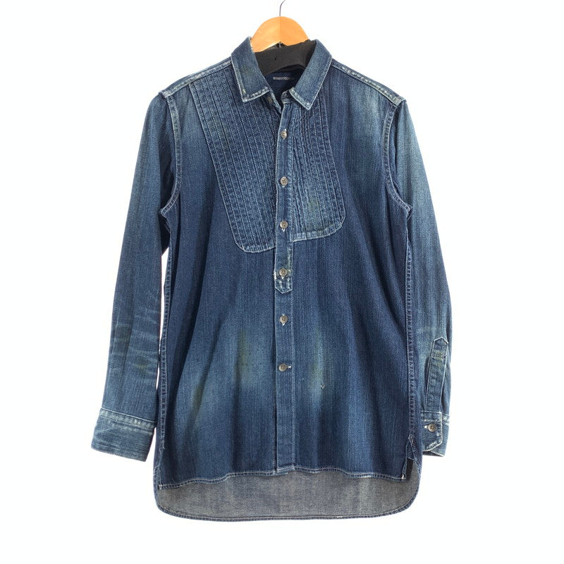 【中古品】【メンズ】 MIHARA YASUHIRO ミハラヤスヒロ ヴィンテージ加工 デニムシャツ 140-260831-ny-08-fuzh サイズ：44 カラー：インディゴ 万代Net店
