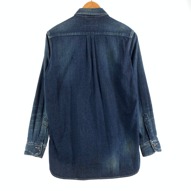 【中古品】【メンズ】 MIHARA YASUHIRO ミハラヤスヒロ ヴィンテージ加工 デニムシャツ 140-260831-ny-08-fuzh サイズ：44 カラー：インディゴ 万代Net店