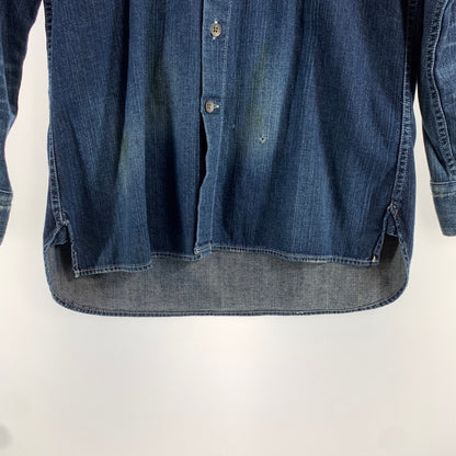 【中古品】【メンズ】 MIHARA YASUHIRO ミハラヤスヒロ ヴィンテージ加工 デニムシャツ 140-260831-ny-08-fuzh サイズ：44 カラー：インディゴ 万代Net店