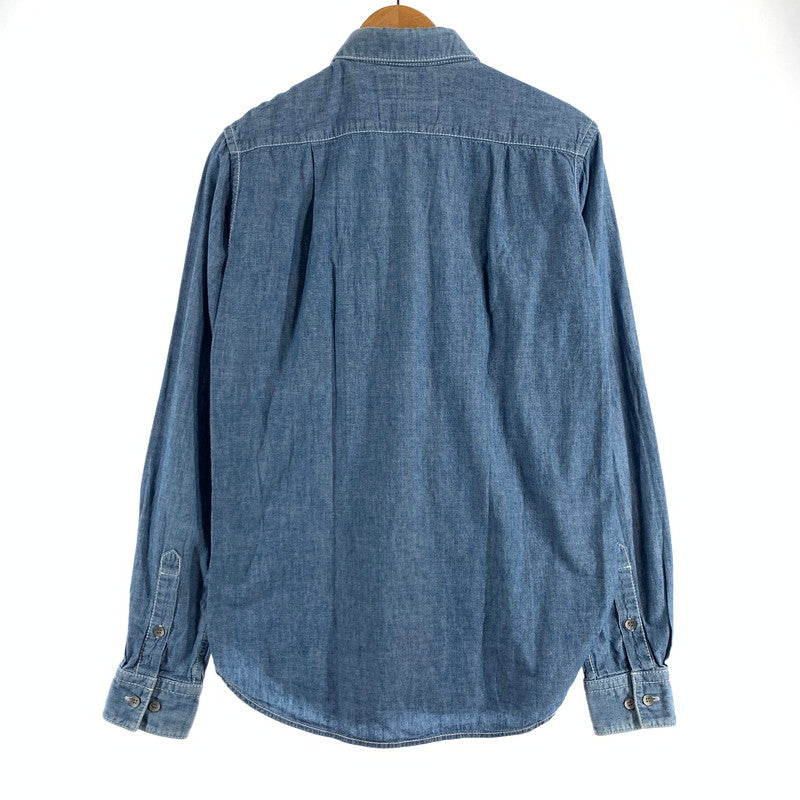 【中古品】【メンズ】 MIHARA YASUHIRO ミハラヤスヒロ 81143180-9 レーヨンシャツ フェイクネクタイ 140-260831-ny-07-fuzh サイズ：48 カラー：ブルー 万代Net店