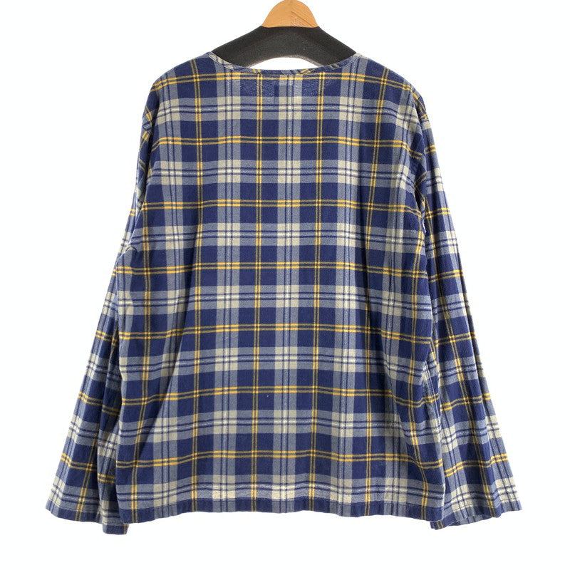 【中古品】【メンズ】 SOUTH2 WEST8 サウス2 ウエスト8 BG848 FLANNEL HENLEY NECK SHIRT フランネルシャツ チェック プルオーバー 141-260831-ny-05-fuzh サイズ：S カラー：ブルー イエロー 万代Net店
