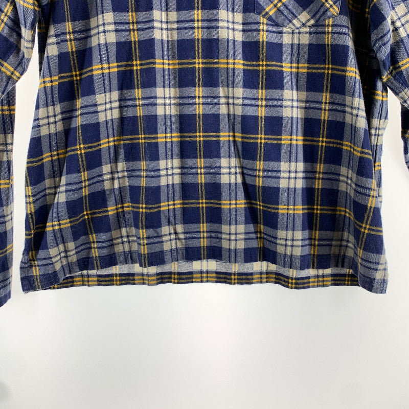 【中古品】【メンズ】 SOUTH2 WEST8 サウス2 ウエスト8 BG848 FLANNEL HENLEY NECK SHIRT フランネルシャツ チェック プルオーバー 141-260831-ny-05-fuzh サイズ：S カラー：ブルー イエロー 万代Net店