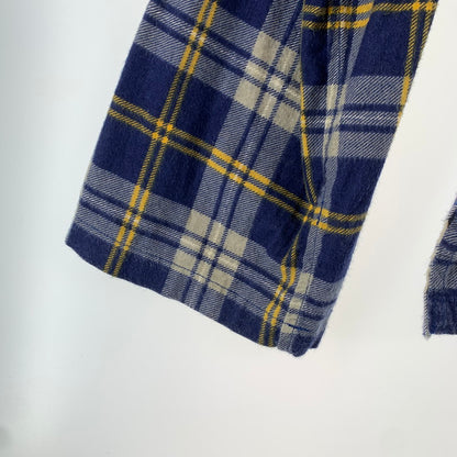 【中古品】【メンズ】 SOUTH2 WEST8 サウス2 ウエスト8 BG848 FLANNEL HENLEY NECK SHIRT フランネルシャツ チェック プルオーバー 141-260831-ny-05-fuzh サイズ：S カラー：ブルー イエロー 万代Net店