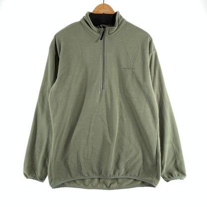 【中古品】【メンズ/レディース】 MONT-BELL モンベル 1104262 FLEECE PULL OVER ハーフジップフリースプルオーバー 144-260831-ny-03-fuzh サイズ：L カラー：グリーン 万代Net店