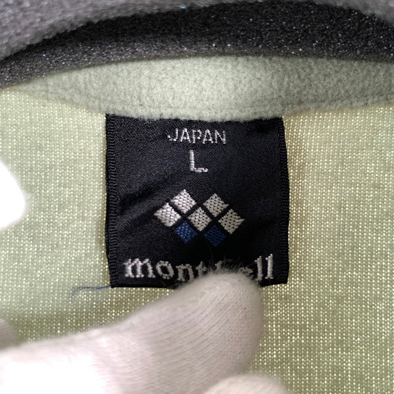 【中古品】【メンズ/レディース】 MONT-BELL モンベル 1104262 FLEECE PULL OVER ハーフジップフリースプルオーバー 144-260831-ny-03-fuzh サイズ：L カラー：グリーン 万代Net店