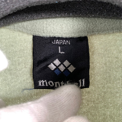 【中古品】【メンズ/レディース】 MONT-BELL モンベル 1104262 FLEECE PULL OVER ハーフジップフリースプルオーバー 144-260831-ny-03-fuzh サイズ：L カラー：グリーン 万代Net店
