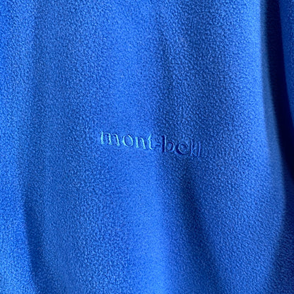 【中古品】【メンズ/レディース】 MONT-BELL モンベル 1104262 FLEECE PULL OVER ハーフジップフリースプルオーバー 144-260831-ny-04-fuzh サイズ：L カラー：ブルー 万代Net店