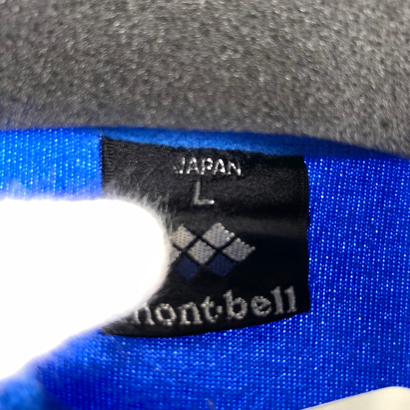 【中古品】【メンズ/レディース】 MONT-BELL モンベル 1104262 FLEECE PULL OVER ハーフジップフリースプルオーバー 144-260831-ny-04-fuzh サイズ：L カラー：ブルー 万代Net店