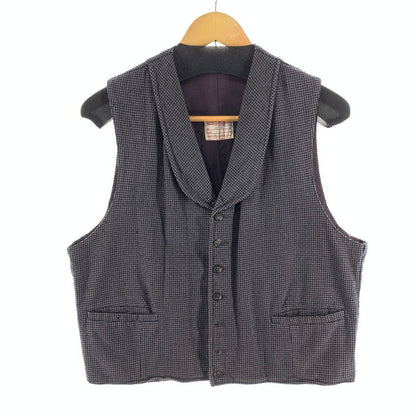 【中古品】【メンズ】 WESTERN COSTUME CO. ベスト 千鳥格子 ブランド 古着 145-260926-gm-40-fuzh サイズ：44 カラー：ブラウン 千鳥格子 万代Net店