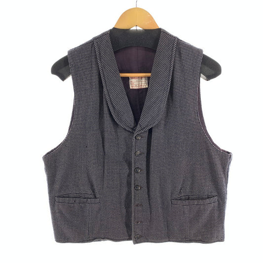 【中古品】【メンズ】 WESTERN COSTUME CO. ベスト 千鳥格子 ブランド 古着 145-260926-gm-40-fuzh サイズ：44 カラー：ブラウン 千鳥格子 万代Net店