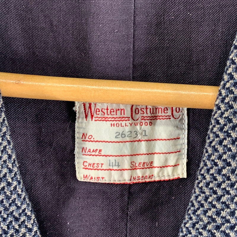【中古品】【メンズ】 WESTERN COSTUME CO. ベスト 千鳥格子 ブランド 古着 145-260926-gm-40-fuzh サイズ：44 カラー：ブラウン 千鳥格子 万代Net店