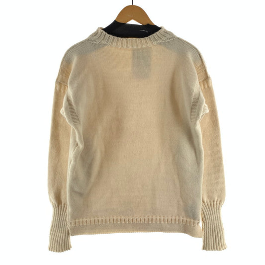 【中古品】【メンズ】 GUERNSEY WOOLLENS KNIT ニット セーター ブランド 古着 145-260923-gm-14-fuzh サイズ：40 カラー：アイボリー 万代Net店
