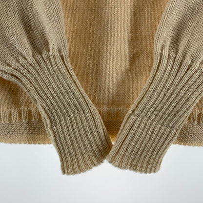 【中古品】【メンズ】 GUERNSEY WOOLLENS KNIT ニット セーター ブランド 古着 145-260923-gm-14-fuzh サイズ：40 カラー：アイボリー 万代Net店