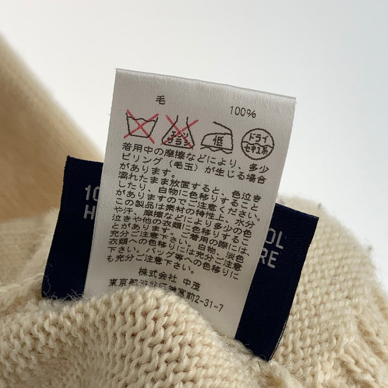 【中古品】【メンズ】 GUERNSEY WOOLLENS KNIT ニット セーター ブランド 古着 145-260923-gm-14-fuzh サイズ：40 カラー：アイボリー 万代Net店