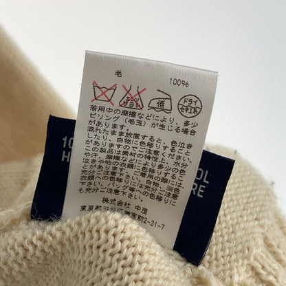 【中古品】【メンズ】 GUERNSEY WOOLLENS KNIT ニット セーター ブランド 古着 145-260923-gm-14-fuzh サイズ：40 カラー：アイボリー 万代Net店