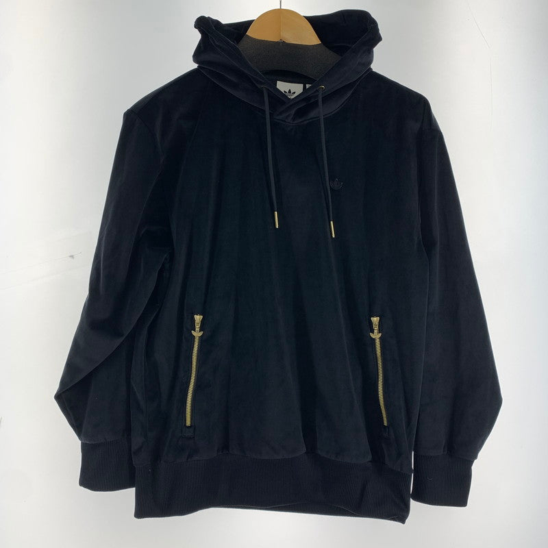 【中古品】【メンズ】 ADIDAS ORIGINALS アディダスオリジナルス H11361 OH VELOUR PULLOVER HOODIE ベロア プルオーバー フーディー パーカー BLACK SIZE:M 148-260920-io-04-fuzh カラー：ブラック 万代Net店