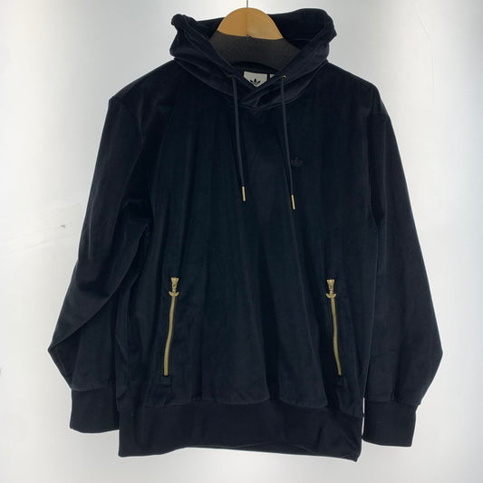 【中古品】【メンズ】 ADIDAS ORIGINALS アディダスオリジナルス H11361 OH VELOUR PULLOVER HOODIE ベロア プルオーバー フーディー パーカー BLACK SIZE:M 148-260920-io-04-fuzh カラー：ブラック 万代Net店