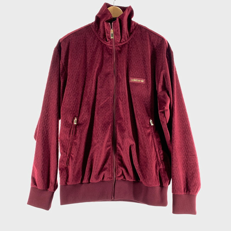 【中古品】【メンズ】 ADIDAS ORIGINALS アディダスオリジナルス IX6736 TRACK TOP ベロア トラックトップ ジャージ WINE XLサイズ 148-260831-io-03-fuzh カラー：ワイン 万代Net店
