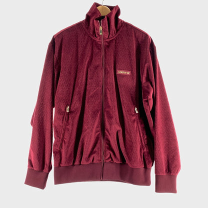 【中古品】【メンズ】 ADIDAS ORIGINALS アディダスオリジナルス IX6736 TRACK TOP ベロア トラックトップ ジャージ WINE XLサイズ 148-260831-io-03-fuzh カラー：ワイン 万代Net店