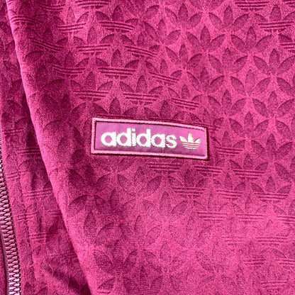 【中古品】【メンズ】 ADIDAS ORIGINALS アディダスオリジナルス IX6736 TRACK TOP ベロア トラックトップ ジャージ WINE XLサイズ 148-260831-io-03-fuzh カラー：ワイン 万代Net店