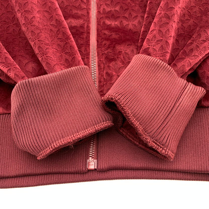 【中古品】【メンズ】 ADIDAS ORIGINALS アディダスオリジナルス IX6736 TRACK TOP ベロア トラックトップ ジャージ WINE XLサイズ 148-260831-io-03-fuzh カラー：ワイン 万代Net店