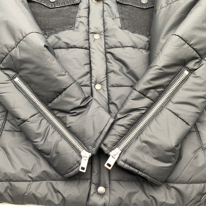 【中古品】【メンズ】 DIESEL ディーゼル 00SY7U D-SHYLA デニム切替 中綿ジャケット BLACK Lサイズ 異素材切替 タグ付き ※白いスレあり 141-260831-io-09-fuzh カラー：ブラック 万代Net店