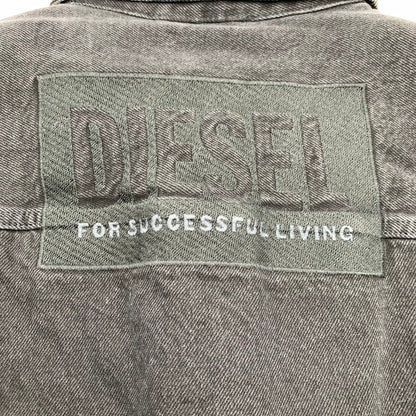 【中古品】【メンズ】 DIESEL ディーゼル 00SY7U D-SHYLA デニム切替 中綿ジャケット BLACK Lサイズ 異素材切替 タグ付き ※白いスレあり 141-260831-io-09-fuzh カラー：ブラック 万代Net店